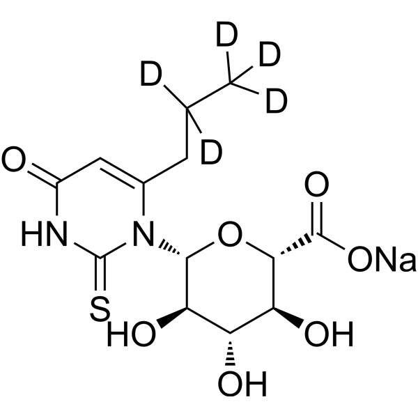 Propylthiouracil-d<sub>5</sub> sodium Chemical Structure