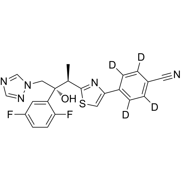 Isavuconazole-d<sub>4</sub> Chemical Structure