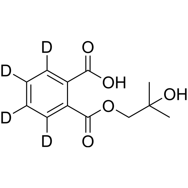 Mono(2-hydroxyisobutyl)phthalate-d<sub>4</sub> Chemical Structure
