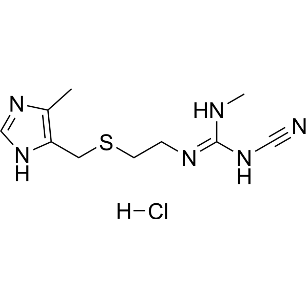 Cimetidine hydrochloride Chemical Structure