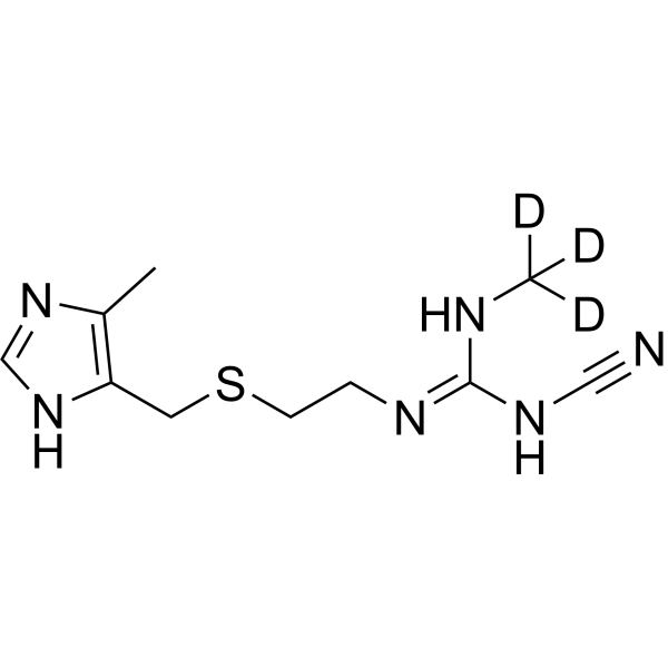 Cimetidine-d<sub>3</sub> Chemical Structure