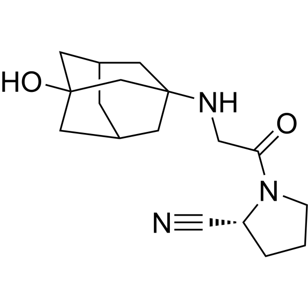 (2R)-Vildagliptin Chemical Structure