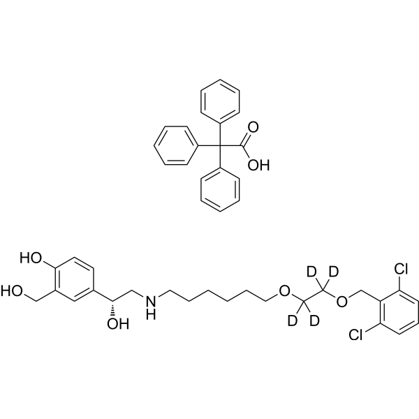 Vilanterol-d<sub>4</sub> trifenatate Chemical Structure