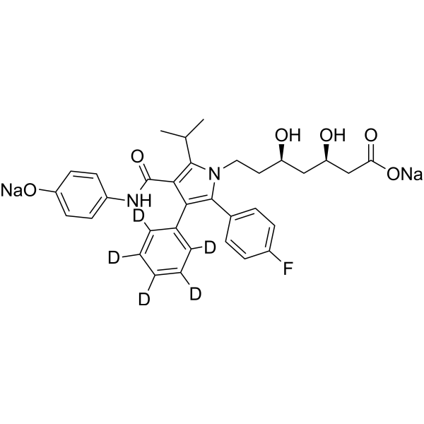 4-Hydroxy <em>Atorvastatin-d</em><em>5</em> （disodium salt)