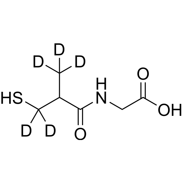 <em>N</em>-(3-Mercapto-2-methylpropanoyl)glycine-d5