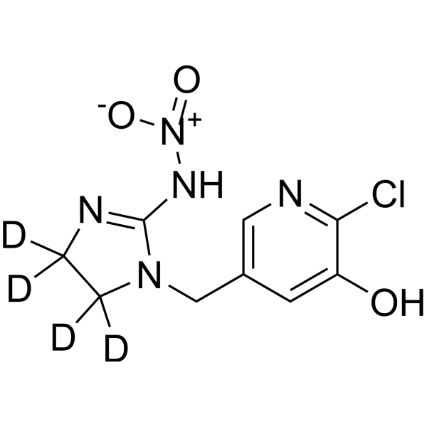 5-Hydroxy Imidacloprid-d<sub>4</sub> Chemical Structure