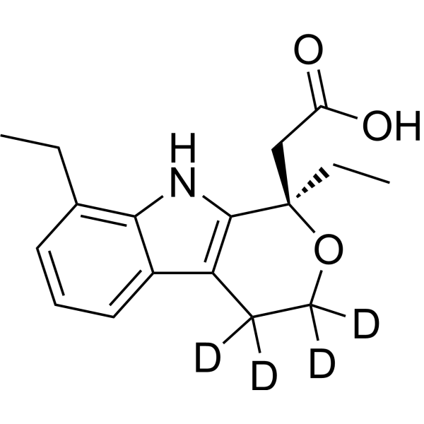 (R)-Etodolac-d<sub>4</sub> Chemical Structure