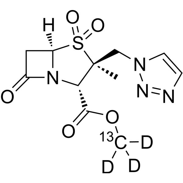 Tazobactum ester-<sup>13</sup>C,d<sub>3</sub> Chemical Structure
