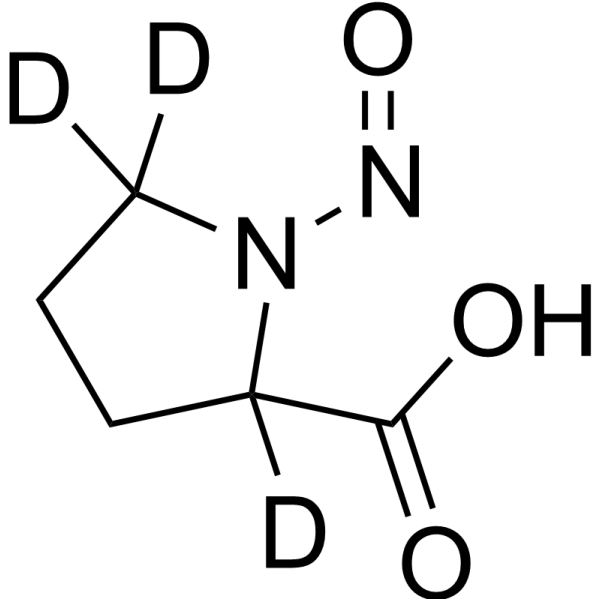N-Nitroso-DL-proline-d<sub>3</sub> Chemical Structure