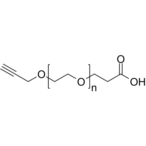 Propargyl-PEG-acid Chemical Structure