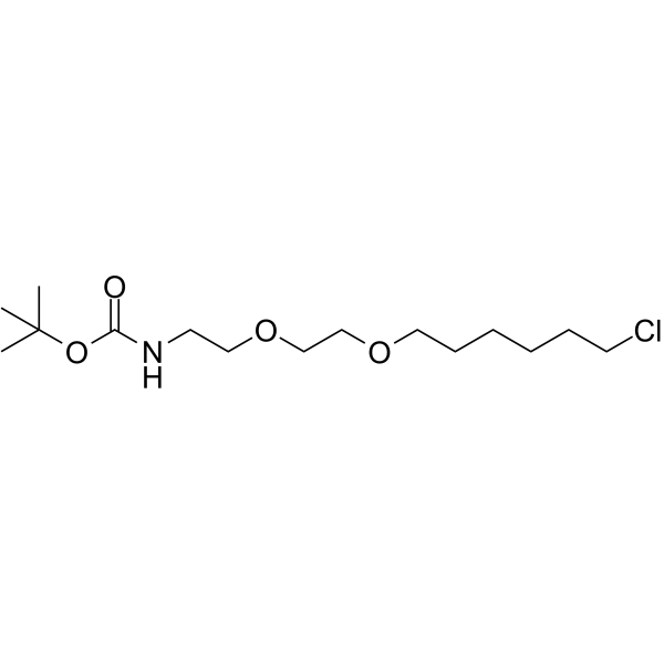 t-Boc-N-amido-PEG2-C6-Cl Chemical Structure