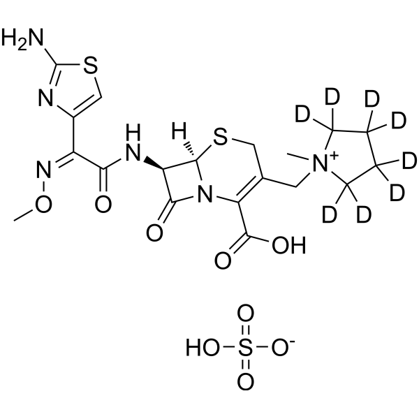 Cefepime-d<sub>8</sub> sulfate Chemical Structure