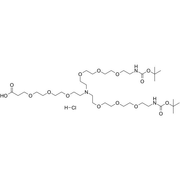 N-bis(t-boc-N-amido-PEG3)-N-(PEG3-acid) (<em>hydrochloride</em>)