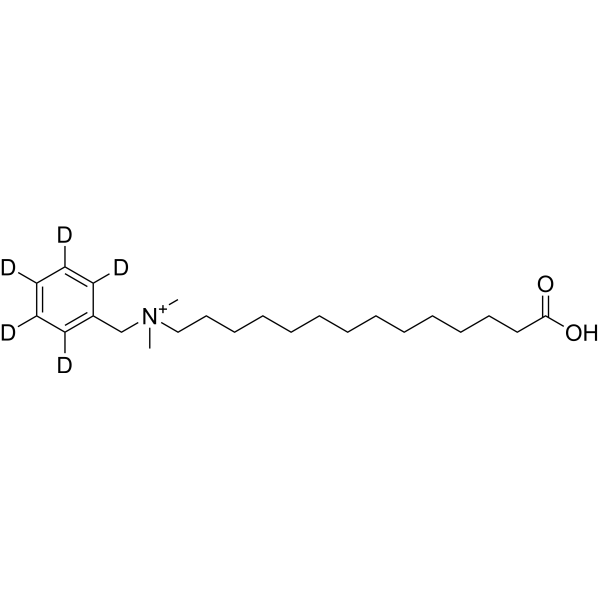 C14 Benzalkonium chloride -1 acid-d<sub>5</sub> Chemical Structure