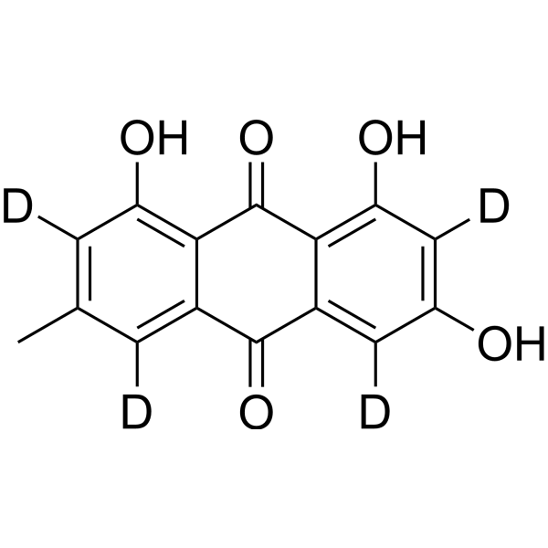 Emodin-d<sub>4</sub> Chemical Structure