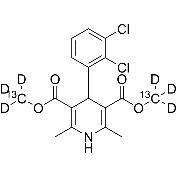 Felodipine <em>3</em>,5-dimethyl ester-<em>13</em><em>C</em>2,d<em>6</em>
