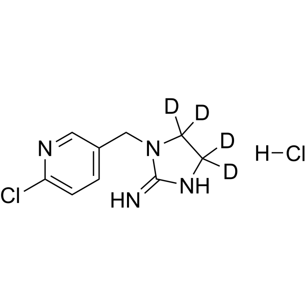 Imidacloprid impurity 2-d<sub>4</sub> hydrochloride Chemical Structure