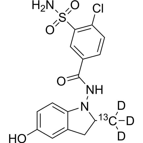 5-<em>Hydroxy</em> Indapamide-13C,d<em>3</em>