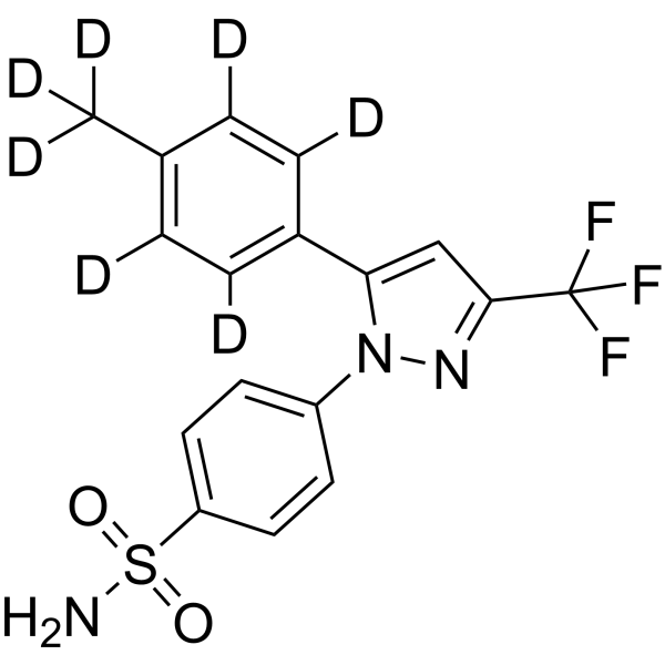 Celecoxib-d<sub>7</sub> Chemical Structure