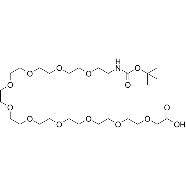 t-Boc-amido-PEG10-acid Chemical Structure