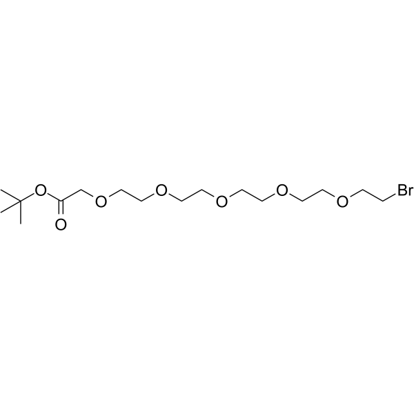 Bromo-PEG5-CH2COOtBu Chemical Structure