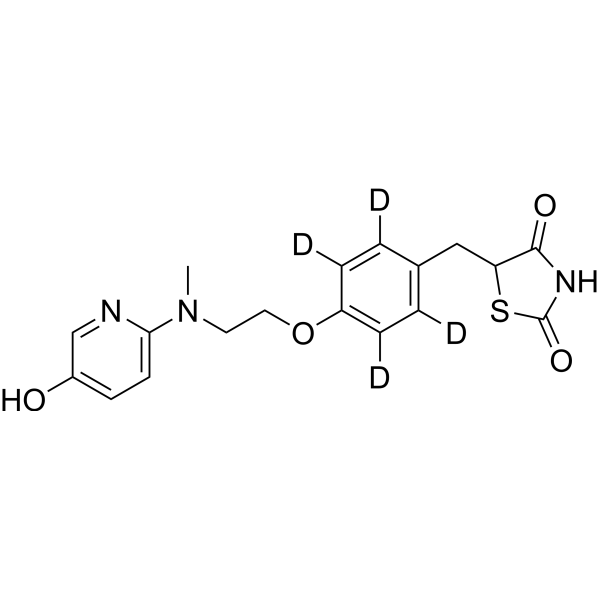 5-Hydroxy Rosiglitazone-d<sub>4</sub> Chemical Structure