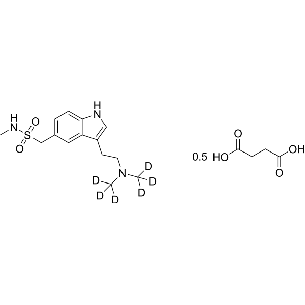 Sumatriptan-d<sub>6</sub> hemisuccinate Chemical Structure