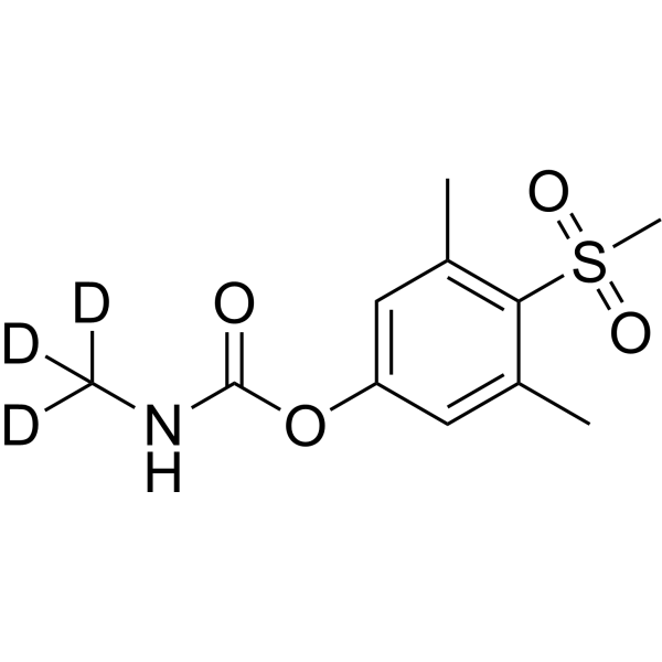Methiocarb sulfone-d<sub>3</sub> Chemical Structure