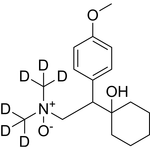 Venlafaxine N-oxide-d<sub>6</sub> Chemical Structure