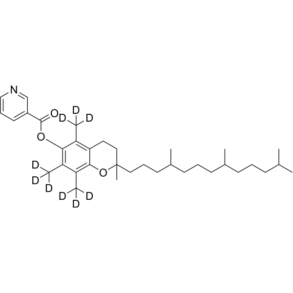 DL-Alpha-tocopherol nicotinate-d<sub>9</sub> Chemical Structure