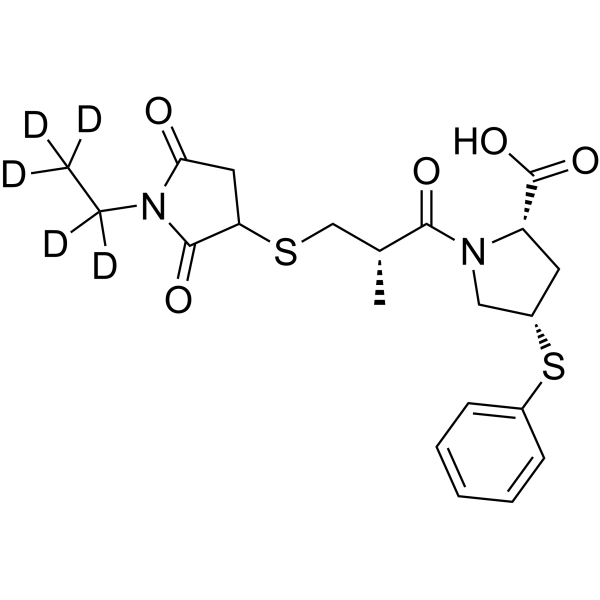 Zofenoprilat-NES-d<sub>5</sub> Chemical Structure