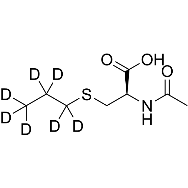 N-Acetyl-S-propyl-L-cysteine-d<sub>7</sub> Chemical Structure