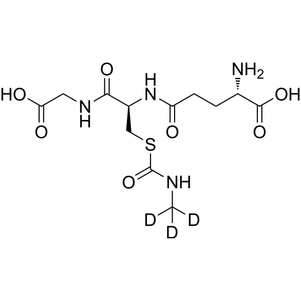 S-(N-Methylcarbamoyl)glutathione-d<sub>3</sub> Chemical Structure
