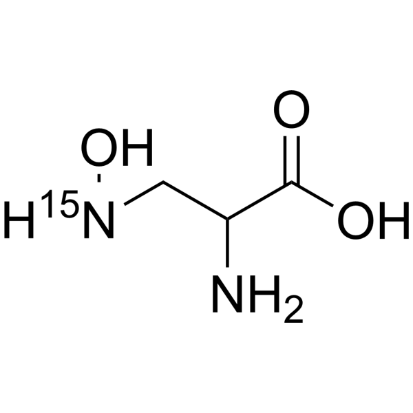 DL-2-Amino-3-(hydroxy-amino)propionic acid-<sup>15</sup>N Chemical Structure