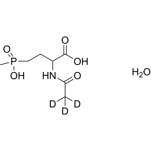 N-Acetyl-DL-glufosinate-d<sub>3</sub> hydrate Chemical Structure
