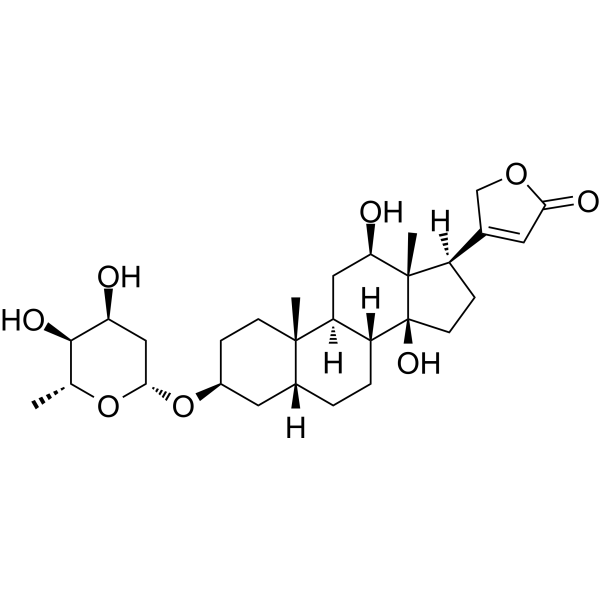 Digoxigenin monodigitoxoside Chemical Structure
