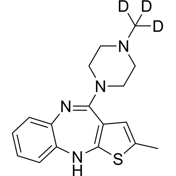 Olanzapine-d<sub>3</sub> Chemical Structure