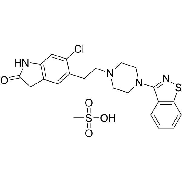 Ziprasidone mesylate Chemical Structure