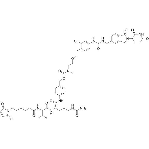 MC-VC-PABC-amide-PEG1-CH2-CC-885 Chemical Structure