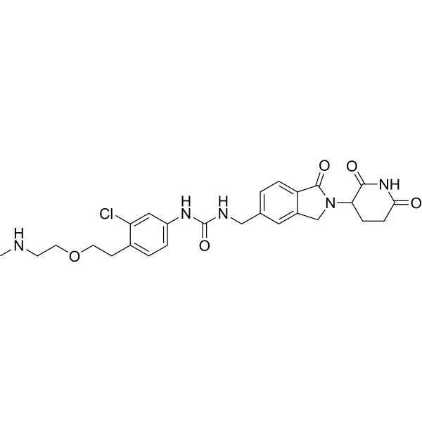 CC-885-CH2-PEG1-NH-CH3 Chemical Structure