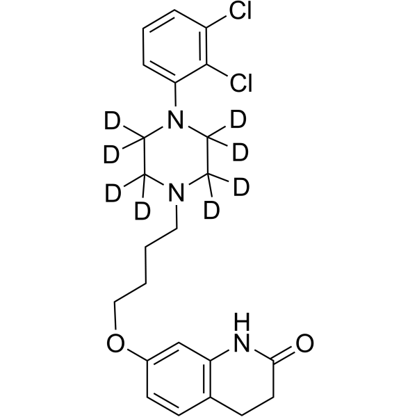 Aripiprazole-d<sub>8</sub> Chemical Structure