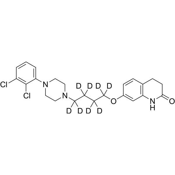 Aripiprazole (1,1,2,2,3,3,4,4-d8) Chemical Structure