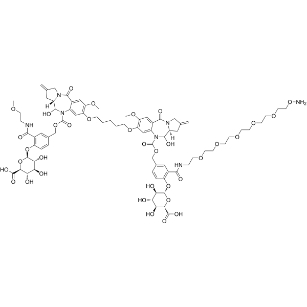 <em>β</em>-Glucuronide-dPBD-PEG5-NH2
