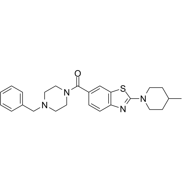 Benzyl-piperazine-CO-benzothiazole-4-methylpiperidine Chemical Structure