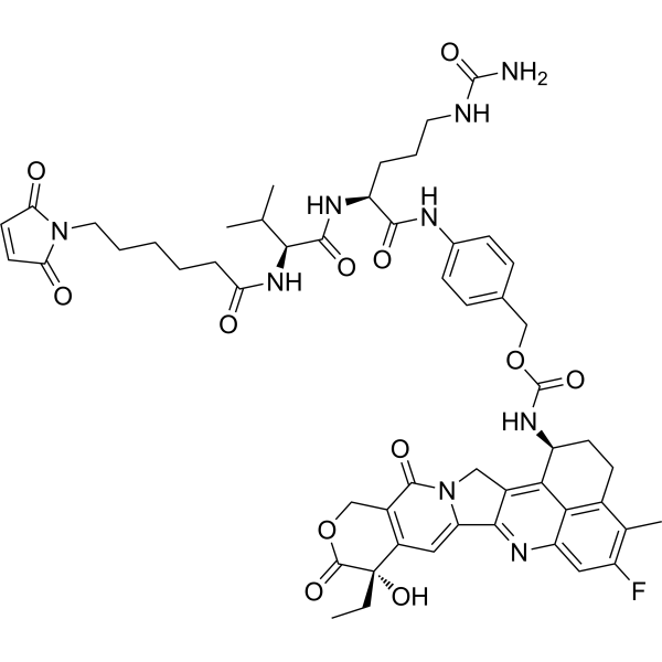 MC-Val-Cit-PAB-Exatecan Chemical Structure