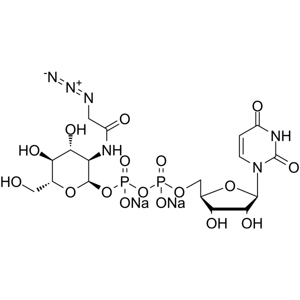 UDP-GlcNAz disodium Chemical Structure