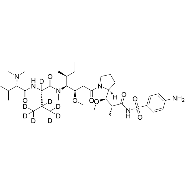 Aminobenzenesulfonic auristatin E-d<sub>8</sub> Chemical Structure
