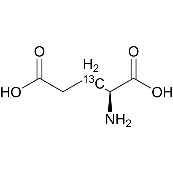 L-Glutamic acid-<sup>13</sup>C Chemical Structure