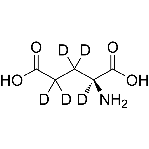 L-Glutamic acid-d<sub>5</sub> Chemical Structure