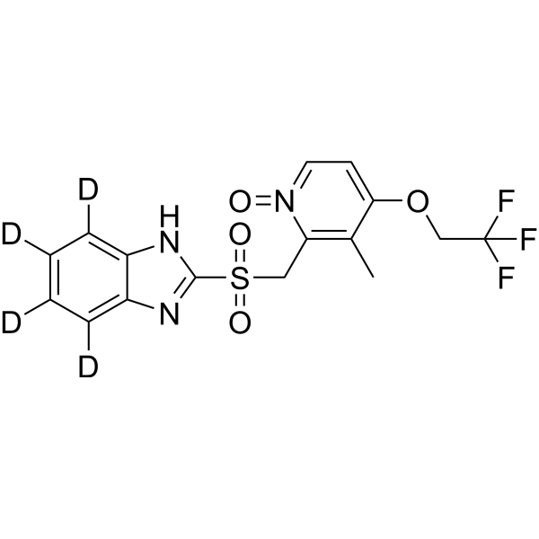 Lansoprazole sulfone N-oxide-<em>d4</em>